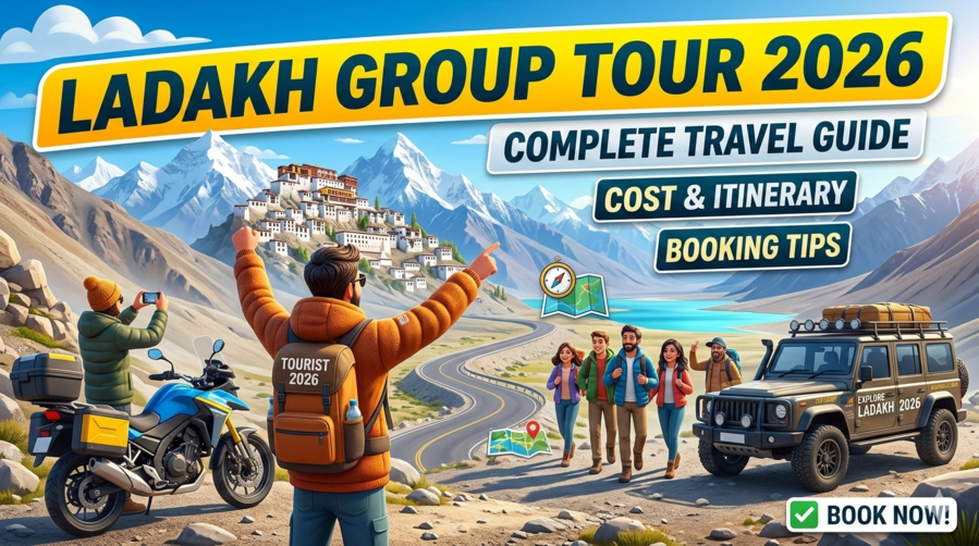 Ladakh Group Tour Package 2026 - Cost, Itinerary & Best Time to Visit